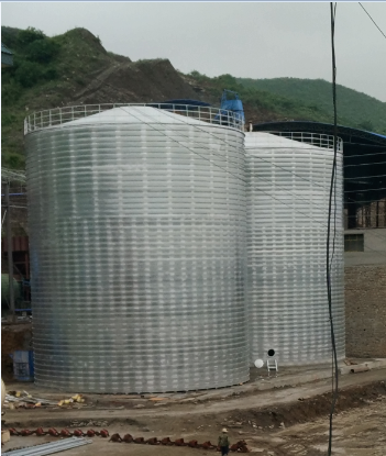 丹东粮食钢板仓的安装全过程不用热焊接